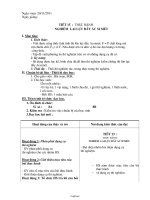 Giáo án Vật lí Lớp 8 - Tiết 15: Thực hành nghiệm lại Lực đẩy Acsimet - Năm học 2011-2012