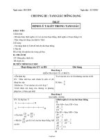 Bài soạn Hình học 8 tiết 37: Định lý Talét trong tam giác