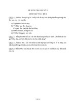 Đề kiểm tra học kỳ II - Môn Ngữ văn - Đề II