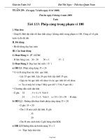 Giáo án Toán lớp 1 - Bùi Thị Ngọc – Tiểu học Quán Toan - Tuần 29