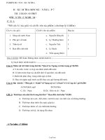 Kiểm tra môn ngữ văn lớp 7 thời gian : 45 phút