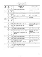 Giáo án chuẩn Tuần 9 Lớp 3