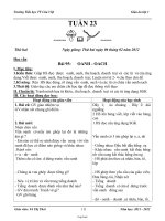 Giáo án tổng hợp khối 1 - Tuần 23 - Trường Tiểu học TT Cửa Việt