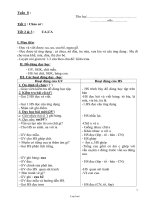 Giáo án giảng dạy môn học khối 1 - Tuần thứ 8