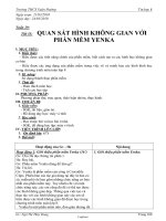 Giáo án Tin học 8 - Tiết 55: Quan sát hình không gian với phần mềm Yenka - Năm học 2009-2010 - Ngô Thị Thùy Dung