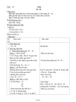 Giáo án môn Toán lớp 3 - Tiết 63: 54 - 18