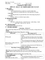 Giáo án môn học Vật lý lớp 7 - Tiết 19 – Bài 17: Sự nhiễm điện do cọ xát