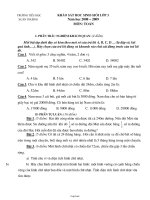 Khảo sát học sinh giỏi lớp 3 năm học 2008 – 2009 Môn học: Toán