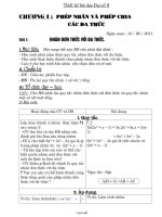 Giáo án Đại số 8 - Giáo viên: Nguyễn Văn Giáp - Trường THCS Thiệu Tâm