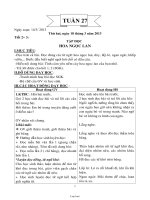 Thiết kế bài dạy lớp 1 - Tuần 27 năm học 2013