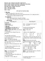 Giáo án lớp 3 Tuần 2 năm học 2012