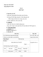 Giáo án Tin học 7 - Tiết 12: Bài tập - Năm học 2010-2011