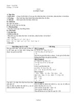 Giáo án môn Đại số 8 tiết 3: Luyện tập