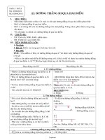 Giáo án môn học Hình học lớp 6 - Tuần 3 - Tiết 3 - Bài 3: Đường thẳng đi qua hai điểm