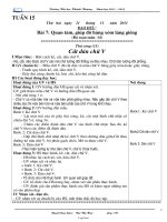 Giáo án Lớp 3 - Tuần 15 - Trường tiểu học Khánh Thượng