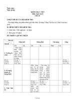 Đề kiểm tra 1 tiết - Tiết 63 môn: Ngữ văn 8 (tiếng việt) thời gian: 45 phút