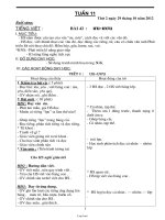 Giáo án Lớp 1 - Tuần 11 - Cả ngày