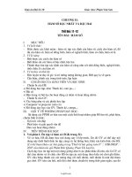 Giáo án Hình học 10 - Chương II: Hàm số bậc nhất và bậc hai