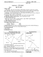 Giáo án Hình học 8 - Năm học 2010-2011