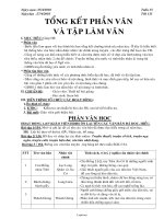 Giáo án Ngữ văn lớp 6 - Tiết dạy 133: Tổng kết phần văn V tập làm văn