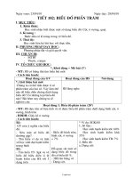 Giáo án môn số học lớp 6 - Tiết 102: Biểu đồ phần trăm