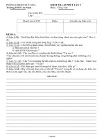 Kiểm tra 45 phút lần 2 - Phần: Tiếng Việt 8 - Trường THCS An Ninh