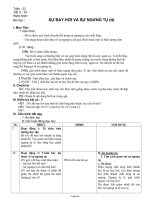 Giáo án môn Vật lí lớp 6 - Tuần 33 - Tiết 33: Sự bay hơi và sự ngưng tụ