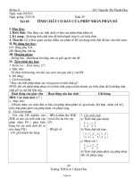 Giáo án môn học Số học lớp 6 - Tuần 29 - Tiết 85: Tính chất cơ bản của phép nhân phân số