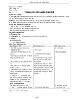 Giáo án lớp 6 môn học Giáo dục công dân - Tuần 1 – Bài 1: Tự chăm sóc, rèn luyện thân thể