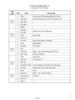 Giáo án chuẩn Tuần 13 Lớp 3