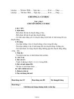 Giáo án môn Vật lí Khối 8 - Tiết 1, Bài 1: Chuyển động cơ học