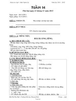 Giáo án Lớp 1 - Tuần 14 - Bùi Thị Thu Huế - Trường Tiểu học Hoang Thèn