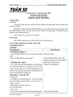 Giáo án các môn khối 3 - Tuần 10 - Trường Tiểu hoc Ngha Lộc I