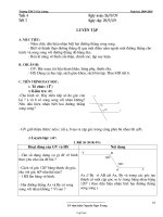Giáo án môn Hình học lớp 7, kì I - Tiết 7, 8