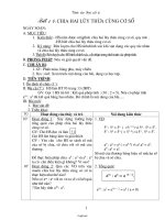 Giáo án môn Đại số 6 - Tiết 14: Chia hai lũy thừa cùng cơ số