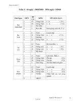 Kế hoạch bài học lớp 1 - Trường Tiểu học Quảng Lưu - Tuần 3