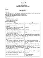 Thiết kế bài dạy lớp 1 - Tuần học 28 năm học 2013