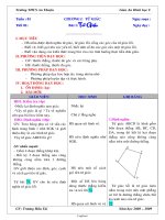 Giáo án Hình học 8 - Năm học 2008-2009 - Trương Hữu Tài