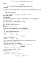 Giáo án Chủ đề 1: Ôn tập tập hợp và những dạng toán liên quan tập n