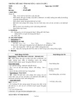 Giáo án môn Toán lớp 2 - Trường tiểu học Vĩnh Nguyên 2 - Tuần 30