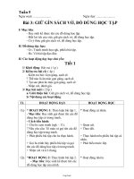 Giáo án lớp 1 môn học Đạo đức - Bài 3: Giữ gìn sách vở, đồ dùng học tập