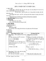 Giáo án môn Đại số 6 - Tiết thứ 9: Phép trừ và phép chia