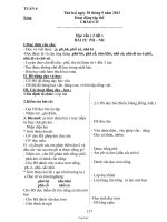 Thiết kế bài dạy các môn lớp 1 - Tuần lễ 6