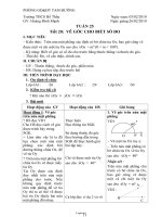 Giáo án Hình học 6 - Tuần 25, Tiết 20: Vẽ góc cho biết số đo - Năm học 2009-2010 - Hoàng Đình Mạnh