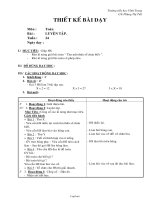 Giáo án Toán 2 tuần 24 bài: Luyện tập - Tiết 1