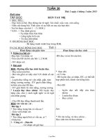 Thiết kế bài dạy lớp 1 - Tuần 26 năm 2013