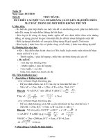 Giáo án Hình học 8 - Tuần 29 - Năm học 2009-2010