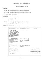 Giáo án Đại số 8 - Chương 2: Phân thức đại số