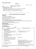 Giáo án các môn học lớp 2 - Trường Tiểu Học Cát Hiệp - Tuần thứ 22