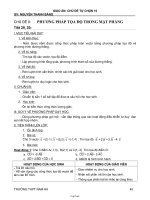 Bài giảng môn học Toán lớp 10 - Tiết 29, 30: Phương pháp tọa độ trong mặt phẳng